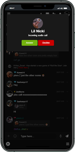 Android application Teen Chat City screenshort