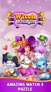 Witch N Magic: Match 3 Puzzle apkpoly screenshots 1