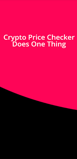 No Frills Crypto Price Checker