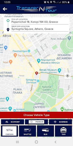 TransferNTour: Travel App Screen 3