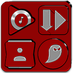 Cover Image of 下载 Red Icon Pack 8.1 APK