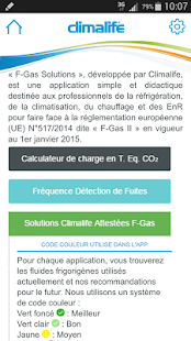 Aperçu de l'application