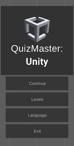 Android application Unity Quiz screenshort