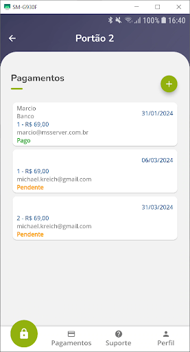 OpenGate Integrador Screen 2