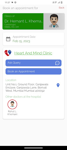Heart and Mind Clinic Screen 3