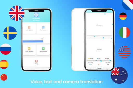 Android application Prof languages Translate screenshort