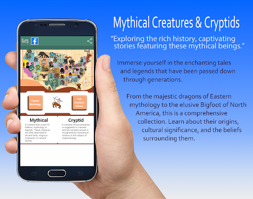 Android application Mythical Creatures & Cryptids screenshort