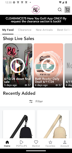 Android application BDazzled Boutique screenshort