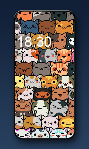 Cute kawaii cat wallpaper