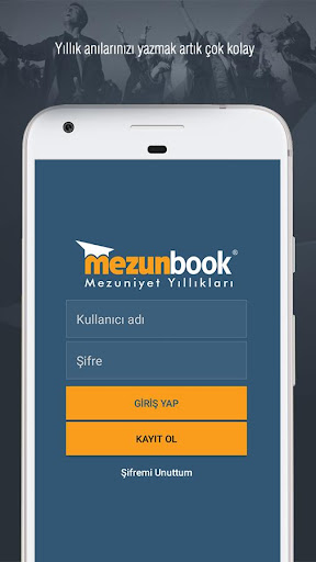 Android application Mezunbook screenshort