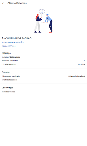 Android application Venus-Clientes screenshort