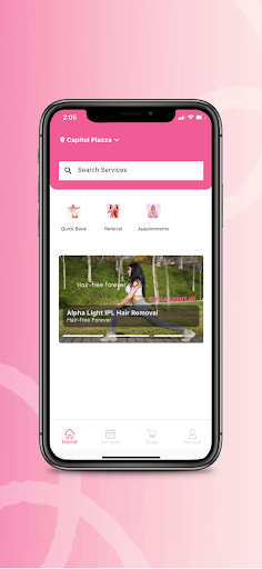 Android application Pink parlour screenshort