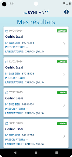 mySynlab-Mobile screenshot 4