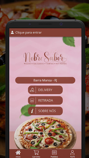 Android application Nobre Sabor Pizzaria screenshort