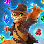 Cover Image of Unduh Indy Cat 2: Match 3 free game - jigsaw, puzzles  APK