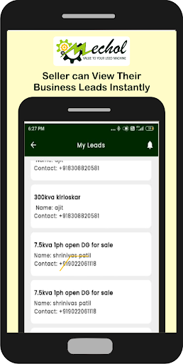 Android application Mechol screenshort