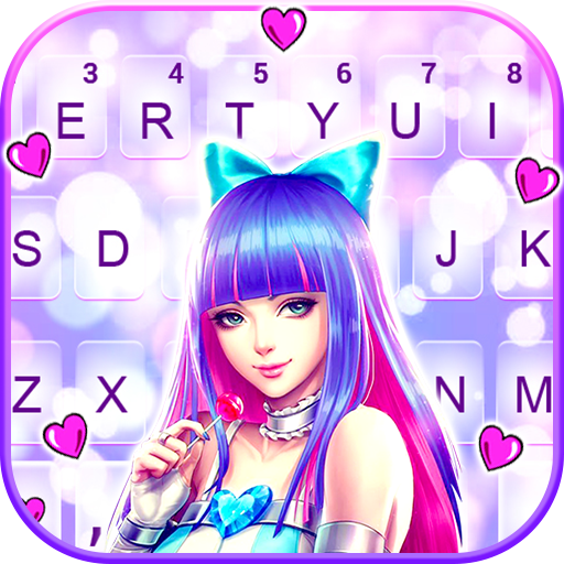 Esports Girl Keyboard Backgrou logo