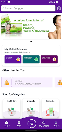 Android application Qwiggo screenshort