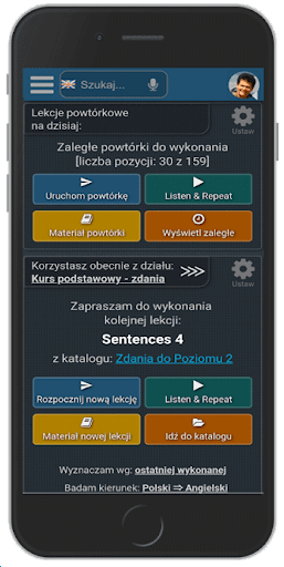 Android application Słownictwo Angielski ePanel screenshort