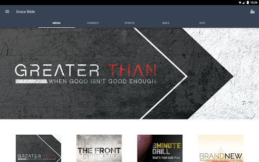 Screenshot of Grace Bible Church App