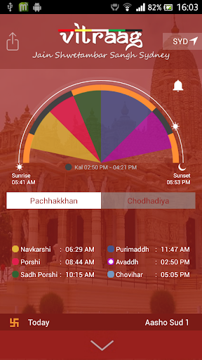 Android application VJSS Jain Panchang screenshort