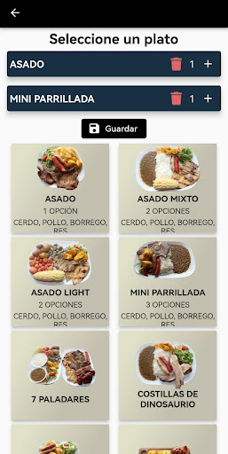 Android application Asadero Vilmita screenshort