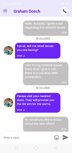 Service Provider - Customer Screen 3