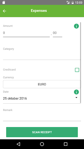 Android application Smart Expenses screenshort