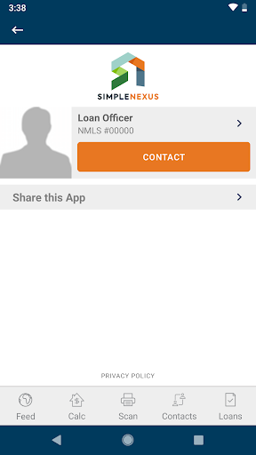 Android application Snpartners screenshort