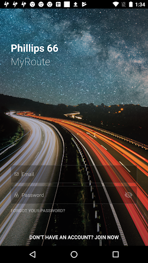 Android application MyRoute screenshort