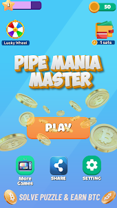 Pipe Puzzle Mania Earn BTC