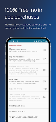 InternetGuard No Root Firewall Screenshot 3 - AppWisp.com