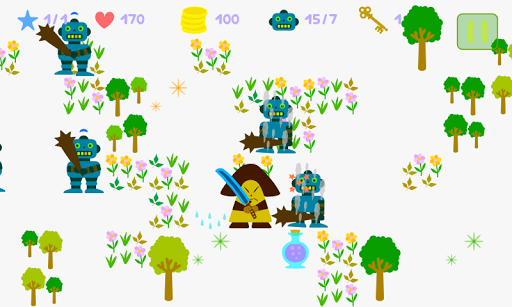 Android application Samurai vs. Robots screenshort