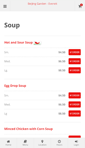 Beijing Garden Everett Order Screen 3