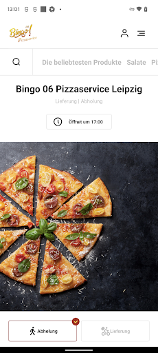 Android application Bingo 06 Pizzaservice Leipzig screenshort