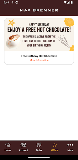 Max Brenner Loyalty Screen 3