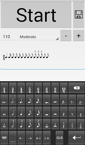 Android application Rhythmic Metronome screenshort