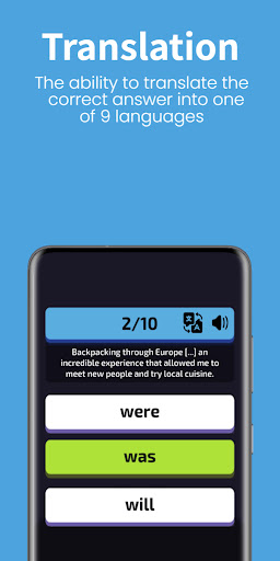 CapyEnglish - Grammar Test Screen 3
