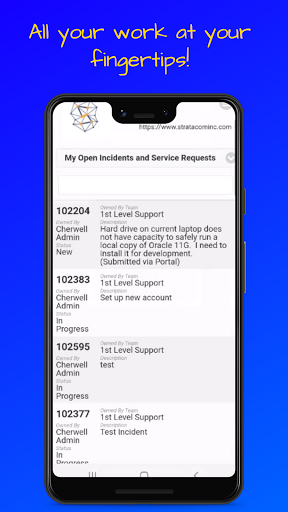 StrataCom Mobile for ITSM Screen 3