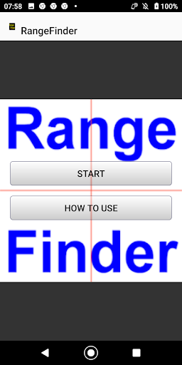 Android application RangeFinder screenshort