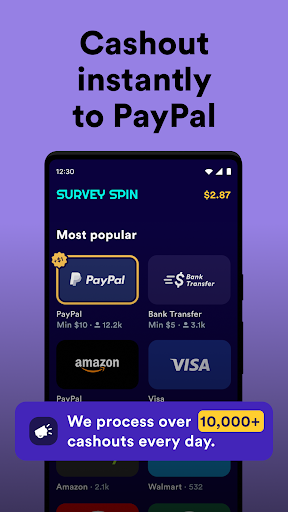 Survey Spin: Get paid cash! Screenshot 3 - AppWisp.com