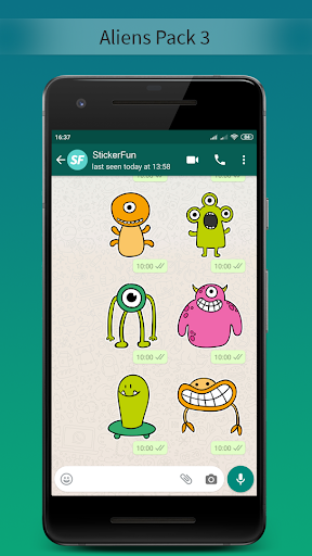 Alien Stickers - WAStickerApps Screen 3