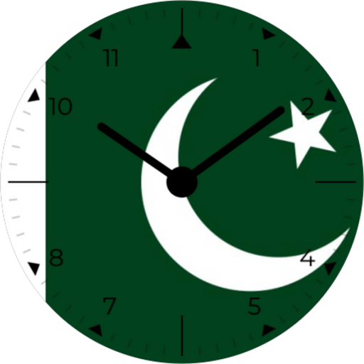 Android application Pakistan Analog Watch Face screenshort