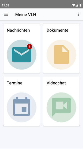 Android application MEINE VLH – Online-Portal screenshort