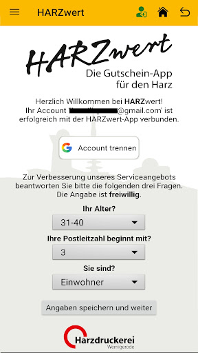 HARZwert Screen 2
