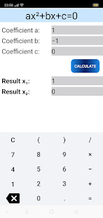 Solving quadratic equations 1.9 APK screenshots 1