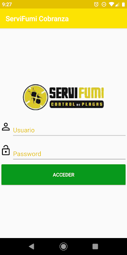Android application Servifumi Cobranza screenshort