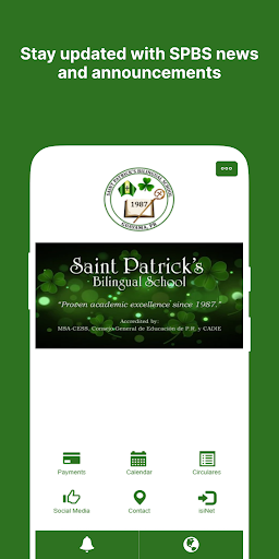 Android application St Patrick's Bilingual School screenshort
