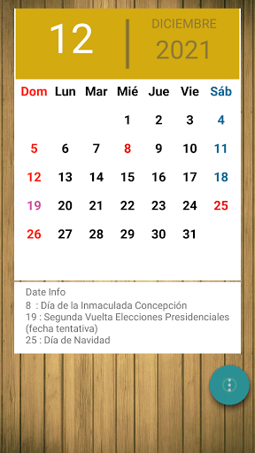 Calendario de Chile 2024 Screen 3