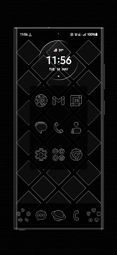 Screenshot of Liquid Black Icon Pack